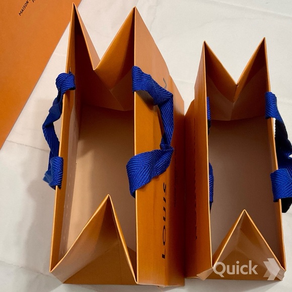 Louis Vuitton Gift Bag and Blue Ribbon - 6 pcs bundle set - Picture 7 of 12